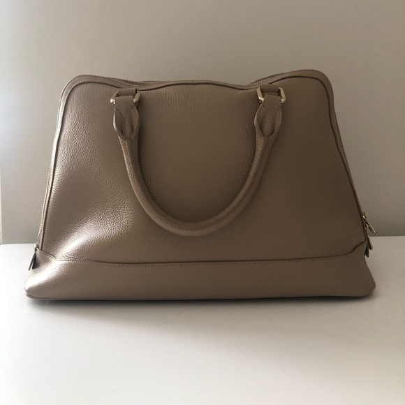 Versace Collection Beige Handbag Saffianno Print - Picture 2 of 11